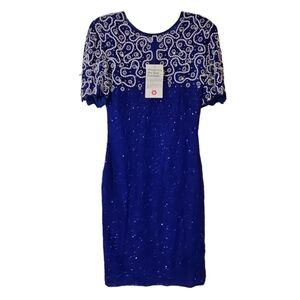 Eve's Allure Beaded Vintage Dress Womens size Small